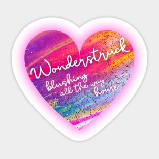 Wonderstruck Enchanted Lyric art Sticker